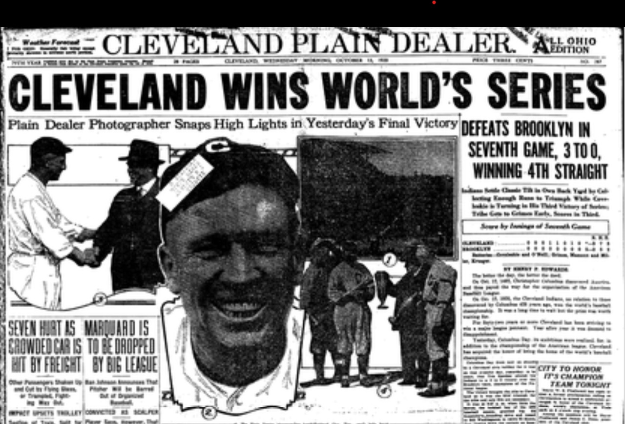 Cleveland Indians World Series 1920