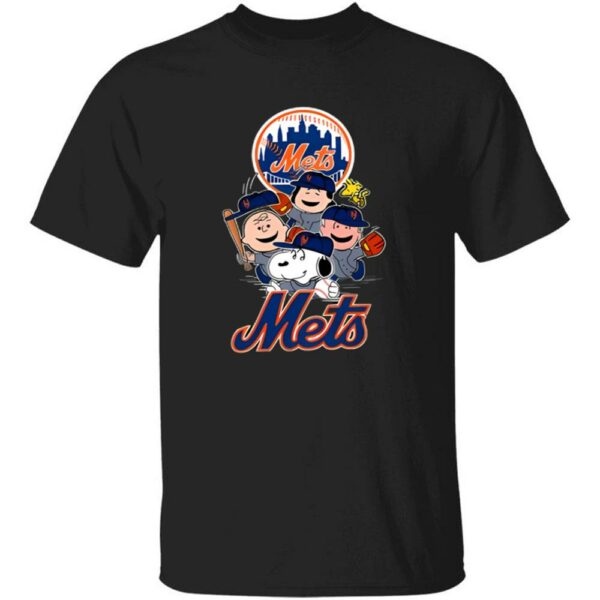 MLB New York Mets Snoopy Charlie Brown Woodstock The Peanuts Movie Baseball T shirt 4 errr
