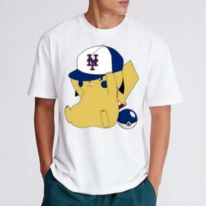 MLB Pikachu New York Mets Shirt 1 rt