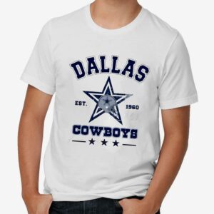 Mens Dallas Cowboy Shirt White Dallas Cowboys Vintage Shirt 1 mechsunshinew