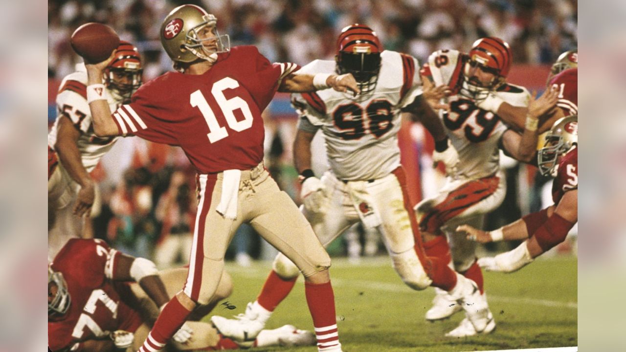 Super Bowl XXIII, Jan. 22, 1989 San Francisco 49ers 20, Cincinnati Bengals 16
