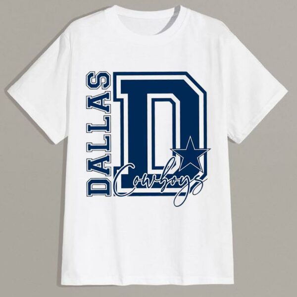 Mens Dallas Cowboy Shirt, Football Season Shirt, Football Fan Gift - Image 2