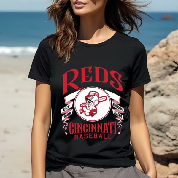 Cincinnati Reds Baseball Est1869 National League Logo Shirt 2 b2