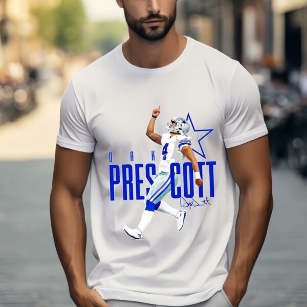 Dak Prescott Signature Dallas Cowboys T shirt 1 w1
