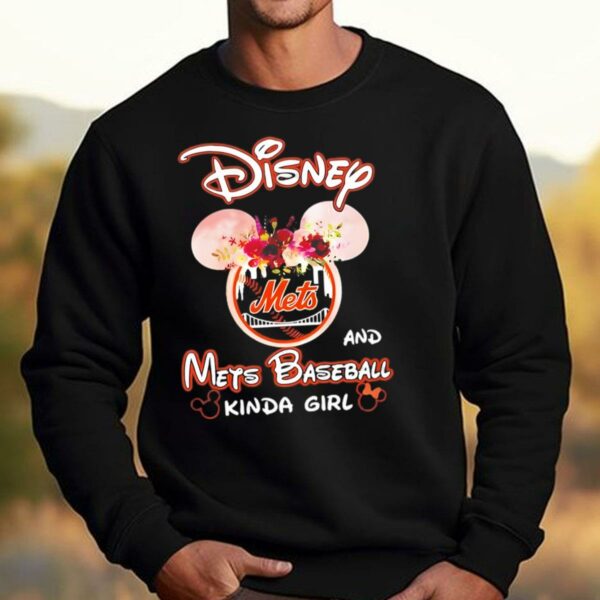 Disney Mets And New York Mets Baseball Kinda Girl Floral Shirt 3 3