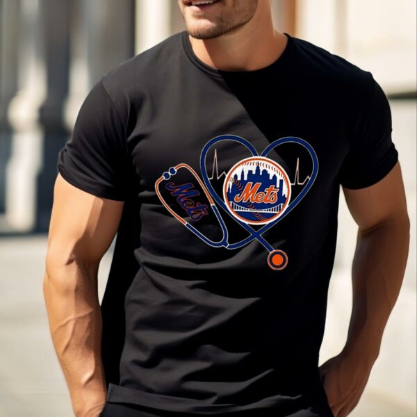 Heartbeat Nurse Love New York Mets Shirt 1 b1
