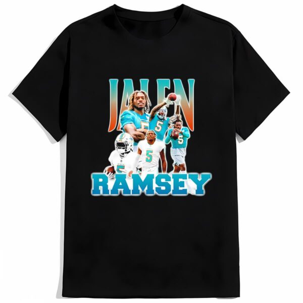 Jalen Ramsey Miami Dolphins Vintage T Shirt 2 mechsunshine b2