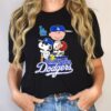 Los Angeles Dodgers Charlie Brown Snoopy And Woodstock Baseball Shirt 2 2