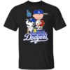 Los Angeles Dodgers Charlie Brown Snoopy And Woodstock Baseball Shirt 4 4