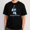 MLB Baseball Los Angeles Dodgers Cheerful Mickey Mouse Shirt 1 1