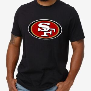 Mens Black San Francisco 49ers Team Logo T shirt 1 mechsunshine b