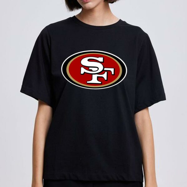 Mens Black San Francisco 49ers Team Logo T shirt 3 mechsunshineb3