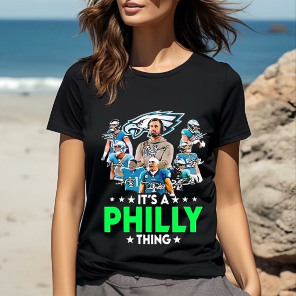 Mens Philadelphia Eagles Its A Philly Thing Signatures Shirt 2 b2