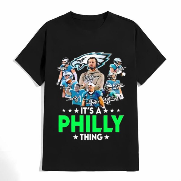 Mens Philadelphia Eagles Its A Philly Thing Signatures Shirt 4 don