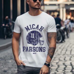 Micah Parsons Dallas Cowboys Helmet T shirt 1 w1