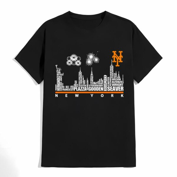 New York Mets Players Name City Firework T shirt 3 don
