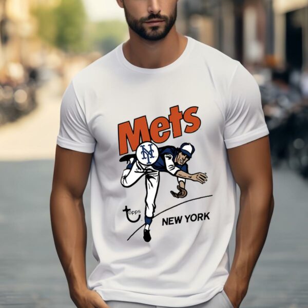 New York Mets X Topps Retro Baseball Shirt 1 w1
