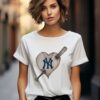 New York Yankees Tiny Turnip Youth Heart Bat T Shirt 2 2