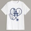 Nurse LA Dodgers Heart Shirt 3 w3