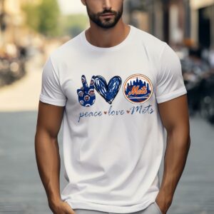 Peace Love New York Mets Logo Shirt 1 w1