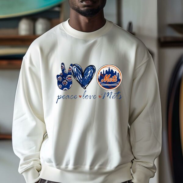 Peace Love New York Mets Logo Shirt 3 10