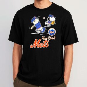 Peanuts Playing Football New York Mets Shirt 1 1