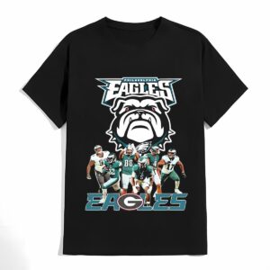 Philadelphia Eagles Georgia Bulldogs Dawgs Eagles NFL Draft Players Shirt 4 don