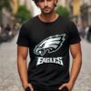 Philadelphia Eagles On An Abraded Steel Texture T shirt 1 b1