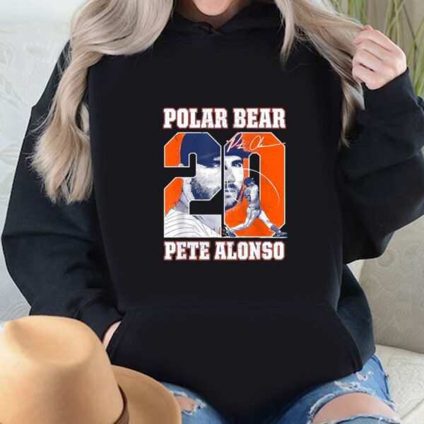 Polar Bear Pete Alonso 20 New York MLB T Shirt 4 3