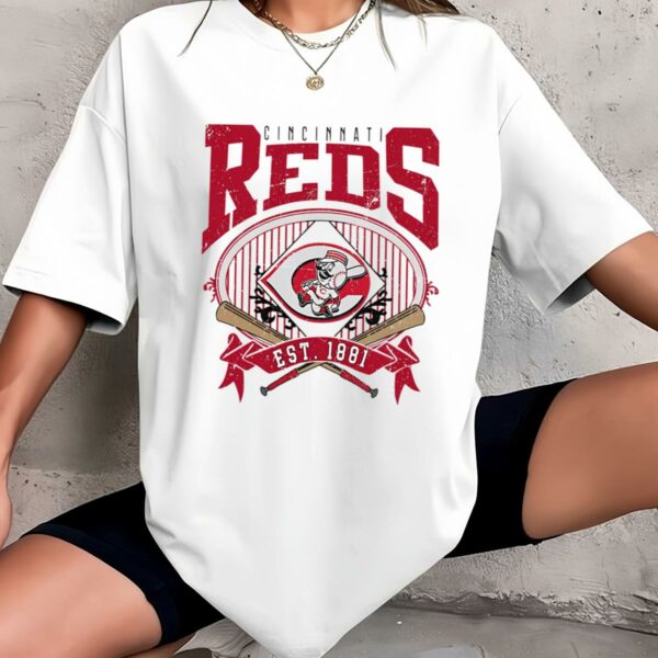 Retro Cincinnati Reds Baseball EST 1881 Shirt 3 mechsunshinew3