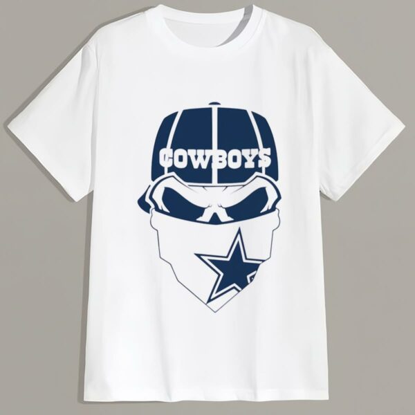 Skull Face Dallas Cowboys T Shirts 2 mechsunshinew2