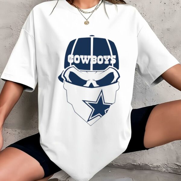 Skull Face Dallas Cowboys T Shirts 3 mechsunshinew3