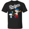 Snoopy And Charlie Brown Los Angeles Dodgers Shirt 4 4