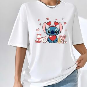 Stitch Valentines Day Lilo and Stitch Shirt 1 1