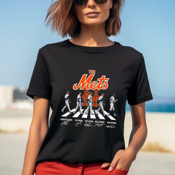 The New York Mets Abbey Road Signatures T shirt 2 b2