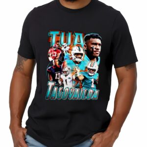 Tua Tagovailoa Miami Dolphins Vintage T shirt 1 mechsunshine b