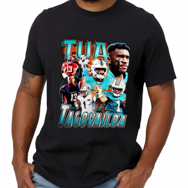 Tua Tagovailoa Miami Dolphins Vintage T shirt 1 mechsunshine b
