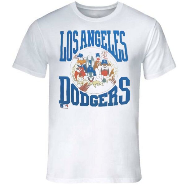 Vintage Los Angeles Dodgers Looney Tunes T Shirt 4 4