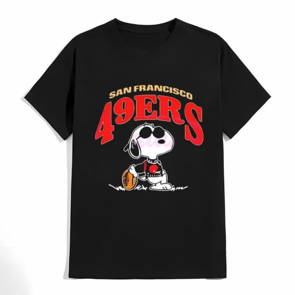 Vintage Snoopy Football San Francisco 49ers Shirt 4 don