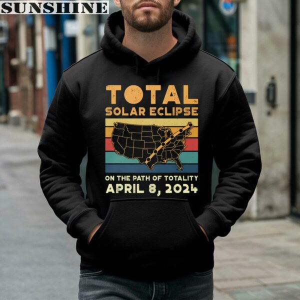 April 8 2024 Total Solar Eclipse Shirt American Eclipse Gift 4 hoodie