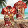 Baby Yoda Star Wars NFL 49ers Hawaiian Shirt 2 hawaiian shirt 2