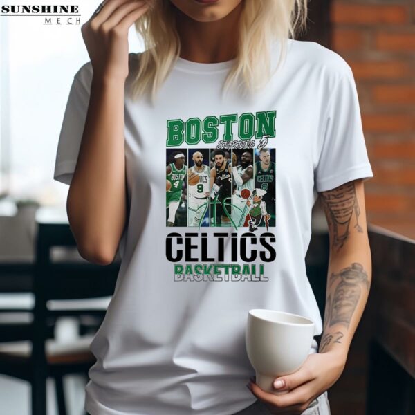 Boston Celtics 2024 Starting 5 Basketball T shirt 2 women shirt