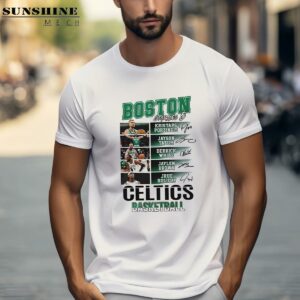 Boston Starting 5 Basketball Signatures Celtics Shirt 1 men shirt