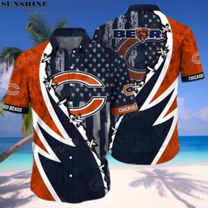 Camo American Flag NFL Chicago Bears Hawaiian Shirt 1 hawaiian