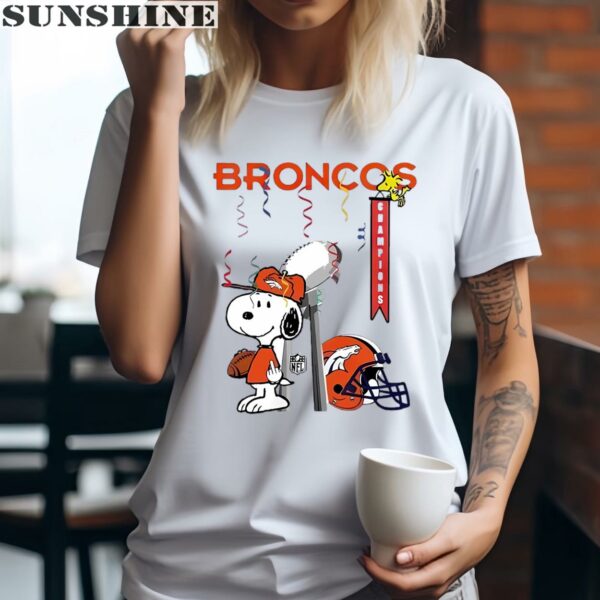 Champions Trophy Snoopy Middle Finger Denver Broncos Shirt 2 women shirt