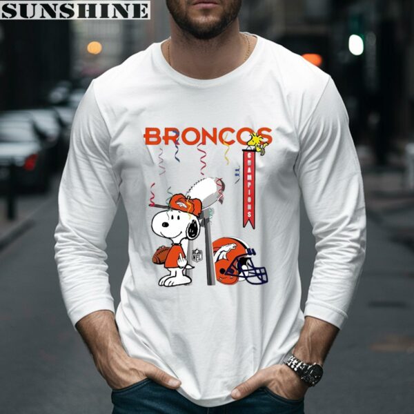 Champions Trophy Snoopy Middle Finger Denver Broncos Shirt 5 long sleeve shirt