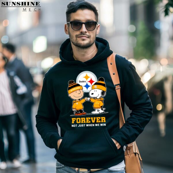 Charlie Brown And Snoopy Forever Not Just When We Win Pittsburgh Steelers Shirt 4 hoodie