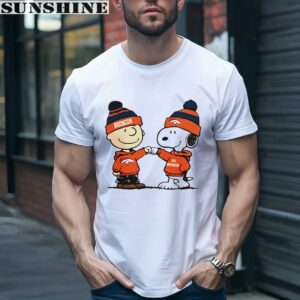 Charlie Brown Fist Bump Snoopy Denver Broncos Shirt NFL Football Gift 1 men shirt