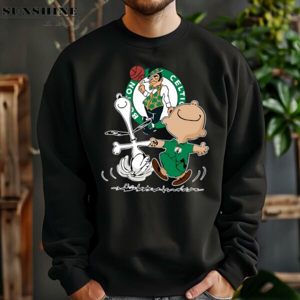 Charlie Brown Snoopy Danicing Boston Celtics T shirt 3 sweatshirt