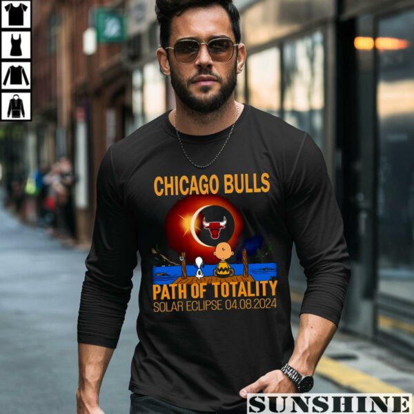 Chicago Bulls Path Of Totality Solar Eclipse 2024 Shirt 5 long sleeve shirt